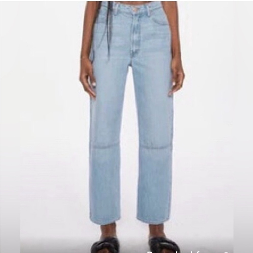 MOTHER Snacks! High-Waist Double Stack Seamed Ankle Jean size 28